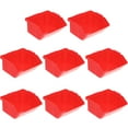 thumbnail image 2 of Gymnture Screws Organizer 8pcs Small Storage Bin Wall Mount Red, 2 of 10