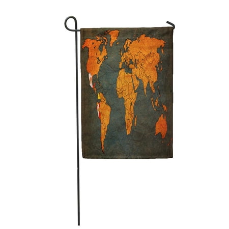 SIDONKU Pacific Alliance Member Countries Flags on World Map National Garden Flag Decorative Flag House Banner 28x40 inch