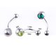 thumbnail image 3 of 10 Uds. Anillos para ombligo de cristal de acero quirúrgico, piercing para el ombligo, joyería para el cuerpo naval, 3 of 5