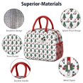 thumbnail image 4 of Womens White Christmas Santa and Tree Pattern Lunch Box for Work,Insulated Lunch Bag for Women,Loncheras Para Mujer,Leakproof Adult Lunch Bag for Work,Beach,Travel,Picnic,Camping, 4 of 7