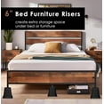 Bed Furniture Risers 6 Inch, Heavy Duty Bed Lifts Risers for for Sofa