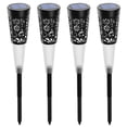thumbnail image 1 of 4PCS Solaire Alimenté Extérieur Lampe de Pelouse Évidé Conception Sensible Lumière Contrôle / Résistance à l'Eau IP55 / Intégré 600mAh Cellule Rechargeable pour Patio Jardin Décoration de Mariage, 1 of 7