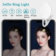 thumbnail image 3 of Selfie Clip on Ring Light, Mini Rechargeable Adjustable Brightness Light , USB Flash Lighting for iPhone/Android Cell Phone Photography,Video, Vlogging, 3 of 9