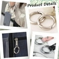 thumbnail image 5 of 1 Box 32Pcs 4 Sizes Spring Key Rings Key Ring Clips Trigger Round Snap Buckle Spring Keyring Buckle Round Carabiner Spring Keychain Key Ring Clips DIY, 5 of 9