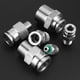 thumbnail image 5 of 1 pieza PC 304 Hilo macho externo de acero inoxidable Pneumático Acoplamiento rápido 1/8 "1/4" 3/8 "1/2" BSP Conector de tubería de manguera de tráquea, 5 of 6