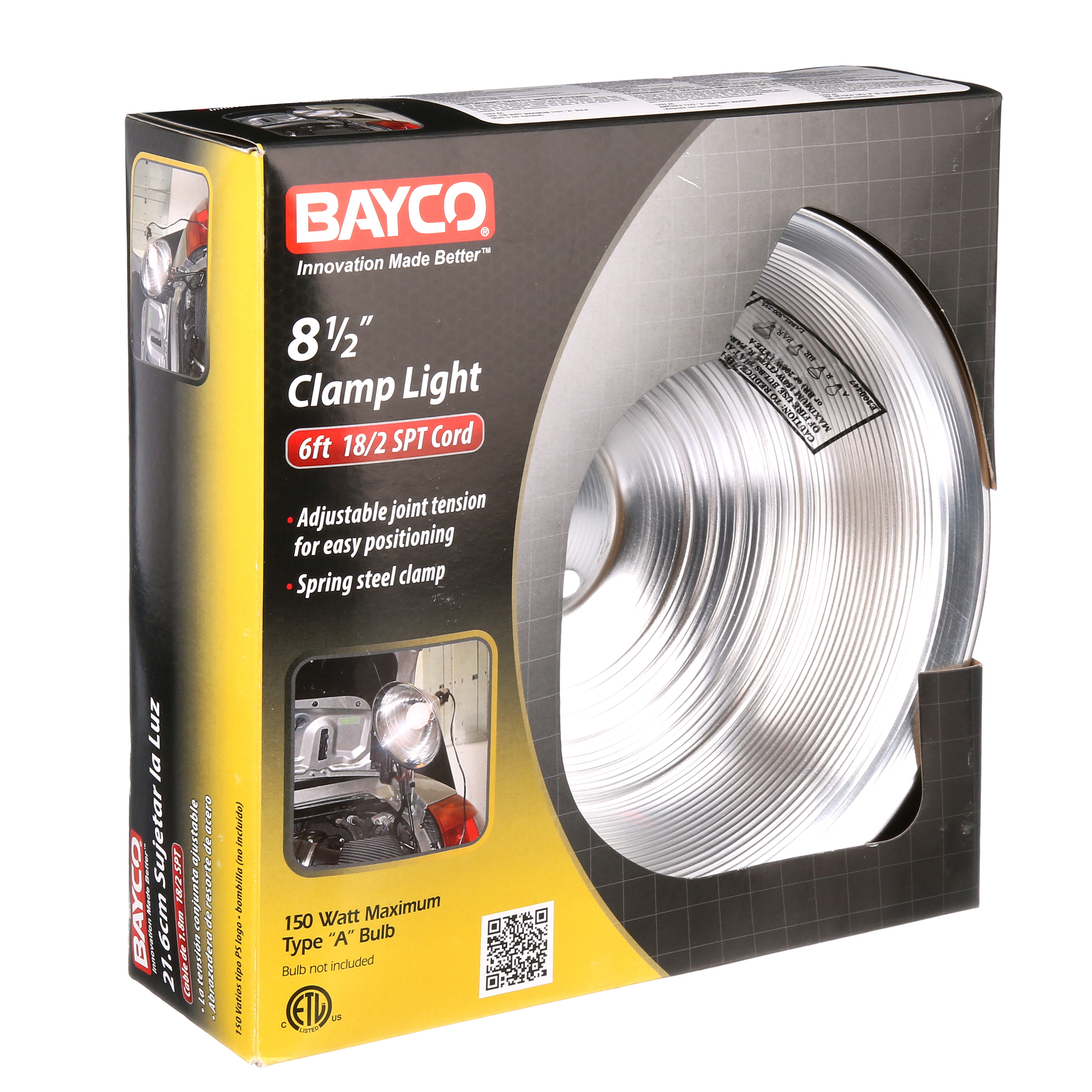 Bayco SL-300 8.5-inch Clamp Light with Aluminum Reflector - image 3 of 11
