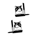 thumbnail image 1 of 2 Sujetalibros Metálicos con Forma de Gato, Soporte para Libros, Elegantes, Ahorran Espacio, Resistentes Al óxido, Organizador de Libros para, 1 of 7
