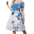 thumbnail image 3 of Vestido de verano de manga corta para mujer de LONDON CITY, vestido de noche, 3 of 7