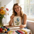 thumbnail image 4 of Beginner Embroidery Kit for Adults Kids, Learn to Embroider 37 Stitches and 13 Cute Patterns, Stitches Kit, Bead Embroidery Kit, Beginner Embroidery Practice, 4 of 6