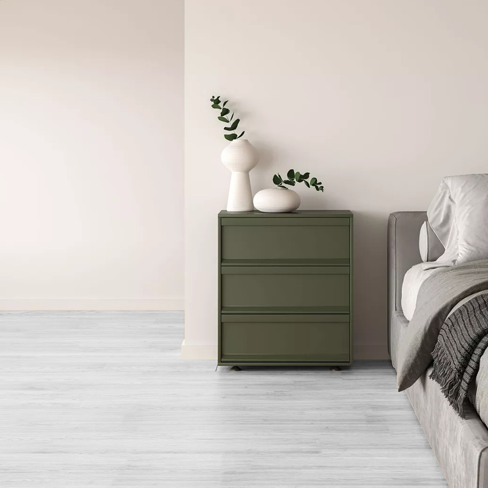 Favory Wood Grain Peel and Stick Floor Tiles – Versatile Design for Any Space, Light Color Self Adhesive Vinyl Flooring, Waterproof and Non-Slip Features，36PCS 2.5mm Light Gray Wood Grain
