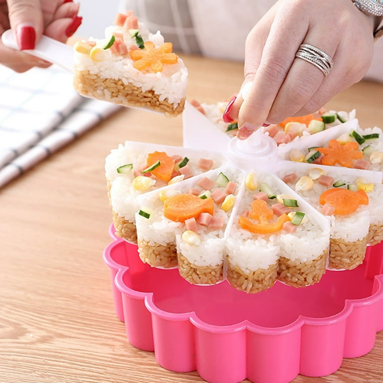 TOPOINT Mold Triangle Able To Make Up To 8 Triangle Sushi At The Same Time  Quickly - Spam Musubi Mold Triangle Sushi Mold Onigiri Rice Mold - Gift  Three Cute Sushi Cutter