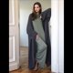 thumbnail image 4 of Suéteres Cárdigan Largos para Mujer, de Mohair, Abiertos Al Frente, de Punto Holgado y Holgado, Chaquetas de Abrigo de Moda para Otoño Gris Oscuro un Tamaño, 4 of 10