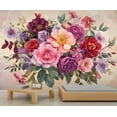 thumbnail image 3 of Watercolor Floral Wall Mural - Floral Botanical Murals, Vibrant Blooms Large Wall Murals For Living Room, Flower Mural 59"W x 39.4"H (Not Peel and Stick), 3 of 6
