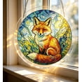 thumbnail image 4 of Decoración colgante para ventana de acrílico estilo vitral con paneles coloridos para uso en interiores y exteriores en el hogar y jardín, 4 of 6