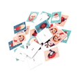 thumbnail image 4 of HLONK 60pcs Wood 2 Holes Square Button Christmas DIY Painted Button Clothing Accessory, 4 of 5