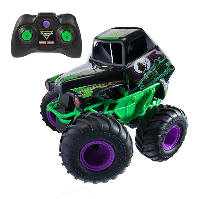 Camión Monstruo Control Remoto Monster Jam Grave Digger 1:15