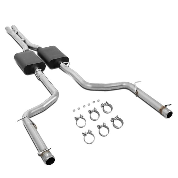 For 09-14 Dodge Challenger RT 5.7L Hemi FM Style Complete Cat-Back Exhaust Muffler System