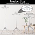 thumbnail image 2 of Stand Telescopic Garment Steamer Rack Height Adjustable Garment Steamer Clothes Rack Foldable Standing Garment Hanger Steaming Clothes Portable Cloth Steam Rack Home Ironing, 2 of 8