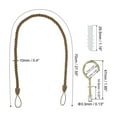 thumbnail image 2 of Uxcell Curtain Tiebacks Ropes, 4 Pack Braided Curtain Tie Backs with Screw Hooks & Bolts, Khaki, 2 of 6