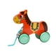 thumbnail image 4 of Juguete de madera hecho a mano, juguete de tracción con cuerda, juguetes de actividades de desarrollo temprano, juguete de tracción para niños y niñas Caballo, 4 of 9