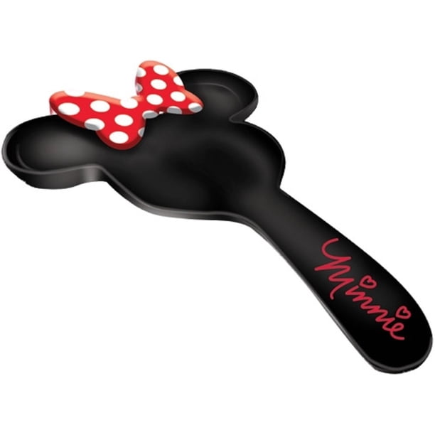 Soporte para cucharas Disney Minnie Mouse, cerámica negra, 26 cm