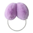 thumbnail image 4 of Yesbay Cute Plush Warm Earmuffs Faux Pearls Winter Outdoor Ear Warmer Soft Furry Ear Covers, 4 of 7
