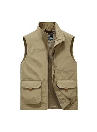 Women Men Mesh Utility Vest Jacket Waistcoat Fishing Gilet Multi Pocket  Workwear 