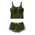 thumbnail image 4 of WERYOUNG Women's Two Piece Tankini Swimsuit Loose Fit Top With Sporty Swim Shorts Comfortable Athletic Swimwear Beach Pool Party Stylish Bathing Suit, 4 of 6