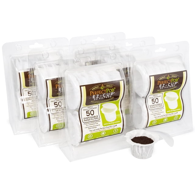 Filtros de café de papel desechables para Perfect Pod EZ-Cup 2.0
