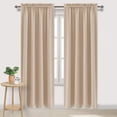 thumbnail image 5 of Curtains for Bedroom Rod Pocket Thermal Insulated Room Darkening Curtains for Living Room 1 Panels, 5 of 9