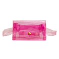 thumbnail image 1 of Cinturón Fanny Packs Riñoneras Mujer Transparente Jelly Chest Bolsos (Rosa) Likrtyny multifunción de oficina, 1 of 7