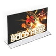 thumbnail image 3 of Azar 4" x 6" Horizontal Double Sided Stand Up Acrylic Sign Holder Clear 10/Pack 152727, 3 of 3