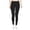 Black, variant on Women Low Waisted Opaque Soft Yoga Waisted Slim Pants Solid Length Pants Plaid Dress Pants for Women Business Casual