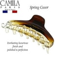 thumbnail image 3 of Camila Paris CP3219 French Hair Clip for Women, Medium Narrow, Open, Girls Hair Claw Clips Jaw Fashion Durable and Styling Hair Accessories for Women, Strong Hold No Slip Grip, Made in France, 3 of 36