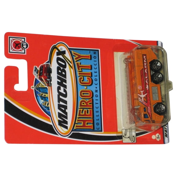 Matchbox Hero City Collection (2002) Orange Alarm Toy Vehicle #41