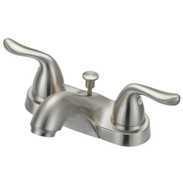 Boston Harbor Lavatory Faucets, Two Handle, Br. Nickel