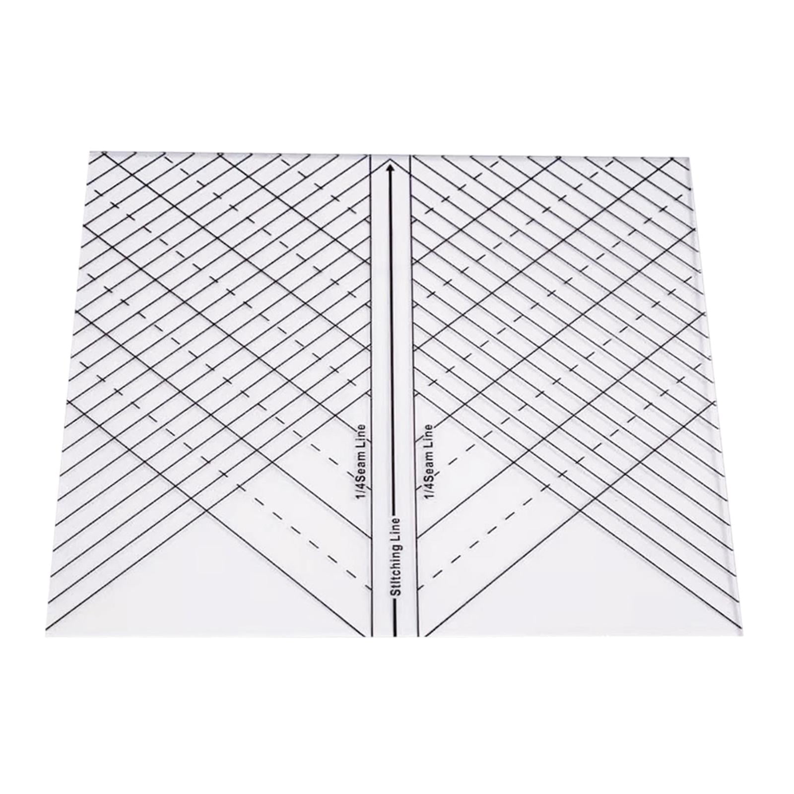 FVDPWYE Acrylic Arc Quilting Straight Ruler Sewing Machine Ruler Quilting Grip Template Rulers for Quilting Crafting 1/4 Inch Seams