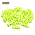 thumbnail image 3 of Unique Bargains 30Pack 4mm Cord Lock Plastic Double Hole Spring Toggle Stoppers, Bright Green, 3 of 5