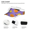 thumbnail image 4 of Kll Sport Sun Visor Hats Ball Caps Empty Top Baseball Sun Cap For Men Women-Yellow Lemon And Orange, 4 of 8