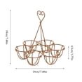 thumbnail image 2 of Easter Metal Egg Holders Storage Rack & Decorative Basket Tray, Sturdy Dining Table Organizer, Stylish Kitchen Storage and Nice Food Photography Props for Festive Table Setting, Gold, 2 of 7