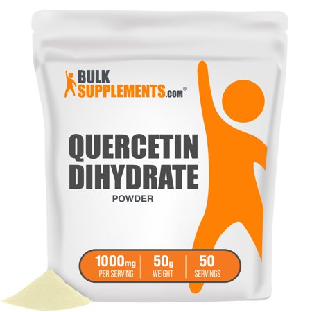 BulkSupplements.com Quercetin Dihydrate Powder  1000mg - Bladder & Prostate Support Supplement (50G - 50 Serv)