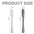 thumbnail image 2 of Laklulu Stainless Steel Butter Spreader Knife, Butter knife for Spreads Butter Cheese and Condiments - Set of 2, 2 of 5