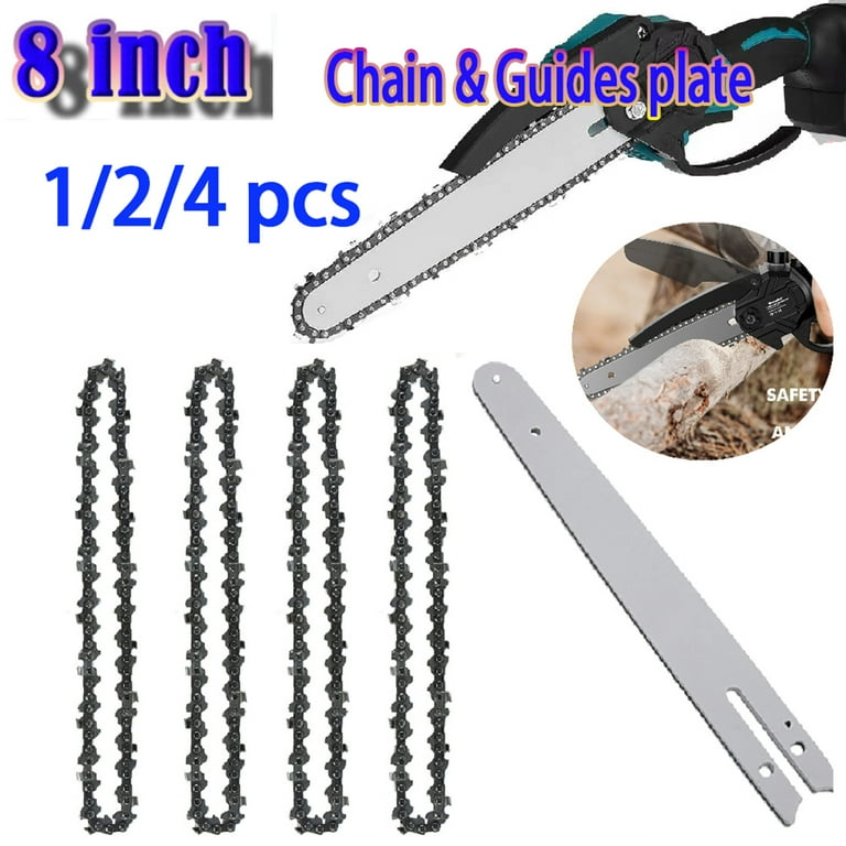 Landgoo 8 Inch Chainsaw Chain and Guide Kit 1/4 Pitch 0.043