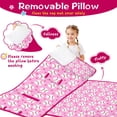 thumbnail image 3 of Pink Baseballs Pattern Toddler Nap Mats for Kids Preschool,Sleeping Mat Bag or Kids,Toddler Sleeping Bag,Toddler Nap Mat or Daycare, 3 of 6