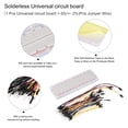 thumbnail image 2 of Uxcell Breadboards Kit 830 Point Solderless Breadboards with 65pcs Jumper Wire 1 set, 2 of 5