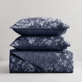thumbnail image 4 of Wonderful Sophia Lightweight Floral Quilt Set 21051 Navy - Queen, 4 of 5