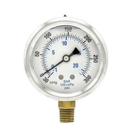 Pic Gauges Compound Gauge,1/4 in. NPT,2-1/2 in. PRO-201L-254CH