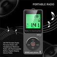 thumbnail image 5 of AM FM Portable Radio Personal Radio with Headphones Radio with Rechargeable Battery Digital Display, 5 of 5
