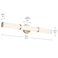 thumbnail image 3 of 55189CPZLED Kichler Lighting Rosh - 39.25W 1 LED Large Linear Bath Vanity-5 Inch Tall and 32 Inch Wide-Champagne Bronze Finish, 3 of 5