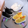 thumbnail image 5 of Children's LED Light Socks Shoes Flying Shuttle Woven Breathable Lightweight Sole TOPWONER One-Step Casual Shoes, 5 of 6
